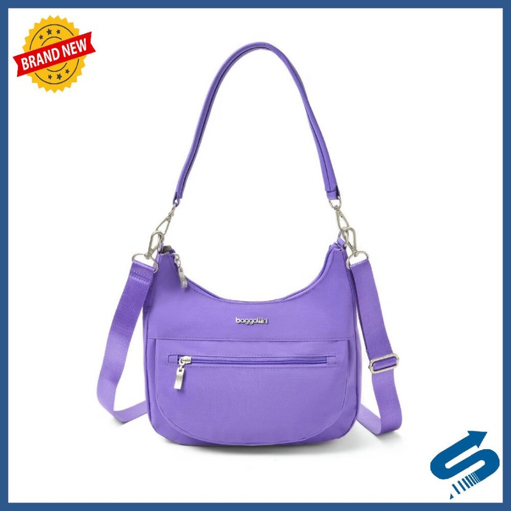 Modern Half Moon Shoulder Bag 11x10.5 Lightweight Convertible Crossbody